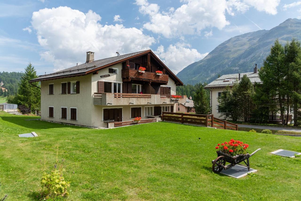 Ferienwohnung Chesa Michela - Champfer Exterior foto